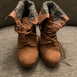 Wedge booties